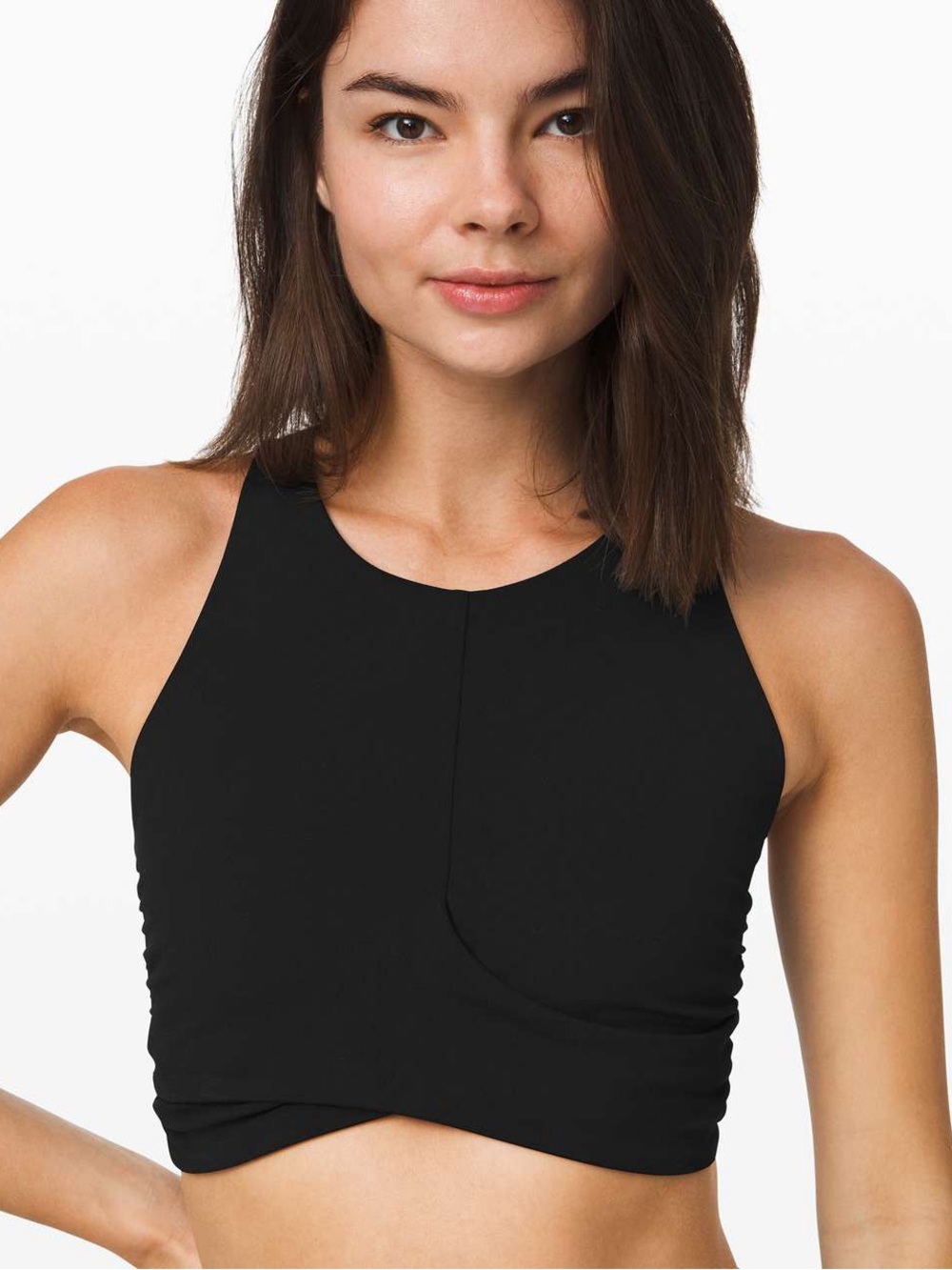Lululemon Always Aligned Bra in Black Size 10 MSRP $68